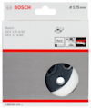 Bosch slipskiva för GEX 125, 125 mm, förpackning med text och bilder på verktyg och användningsområde.