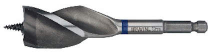 Spiralborr med skruvspets och sexkantfäste, märkt "IRWIN 14mm".