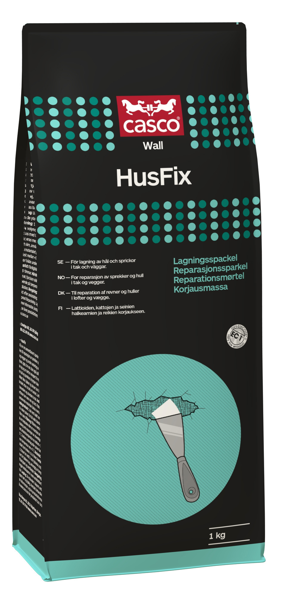 VÄGGSPACKEL HUSFIX CASCO 1KG - Casco
