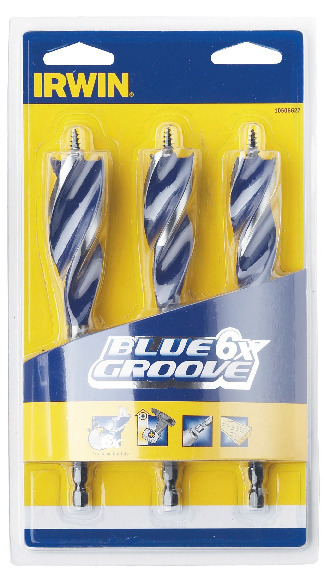 TRÄBORRSATS 3DEL    BLUE GROOVE - Irwin