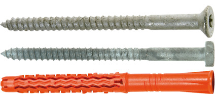 FASADPLUGG MQL MED SKRUV FÖRSÄNKT TX40 10X160MM 25ST