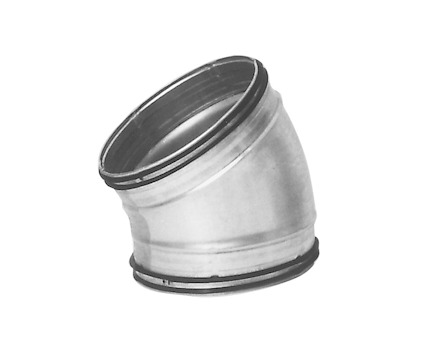 RÖRBÖJ BU VENTILATION GALVAD 30GR 125MM