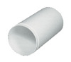 Cylindriskt vitt rör med slät yta, liggande mot vit bakgrund.
