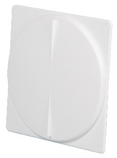 TALLRIKSVENTIL RUND VIT PLAST FYRKANTIG RAM - Fresh