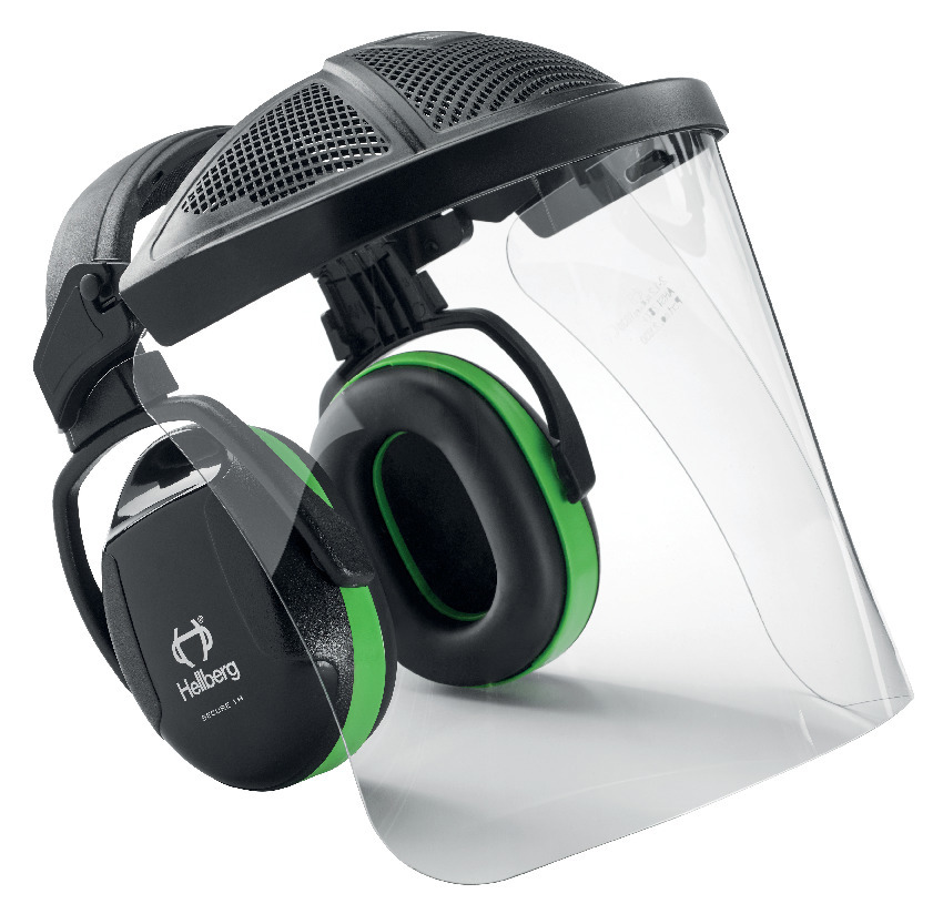 HÖRSELKÅPA SECURE NIVÅ 1 VISIR PC HJÄSSBYGEL - Hellberg