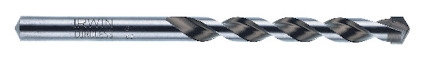 Metalliskt installborr med spiralkonstruktion och skärande spets, märkt "IRWIN CORDLESS".