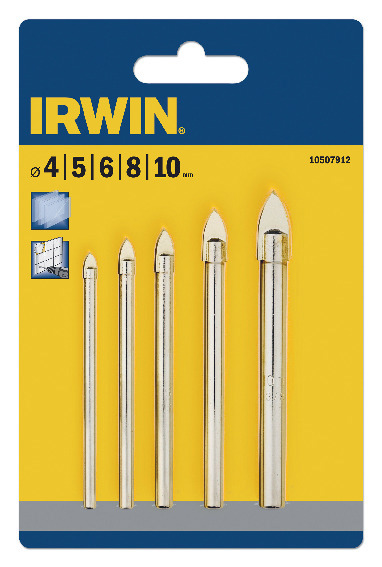 GLASBORRSET 4-10MM 5-DEL IRWIN - Irwin