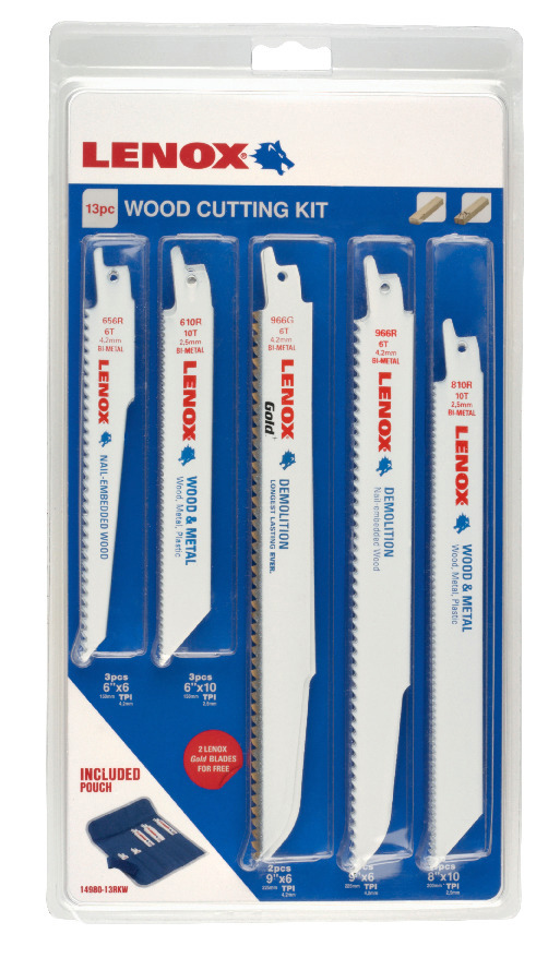 TIGERSÅGBLAD SET 13ST TRÄ LENOX - Lenox