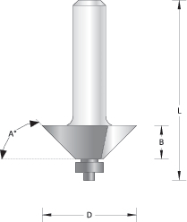 FASFRÄS 45GR 31,8MM M/STYRNING HIKOKI 8MM SKAFT HÅRDMETALL - HiKOKI Power Tools